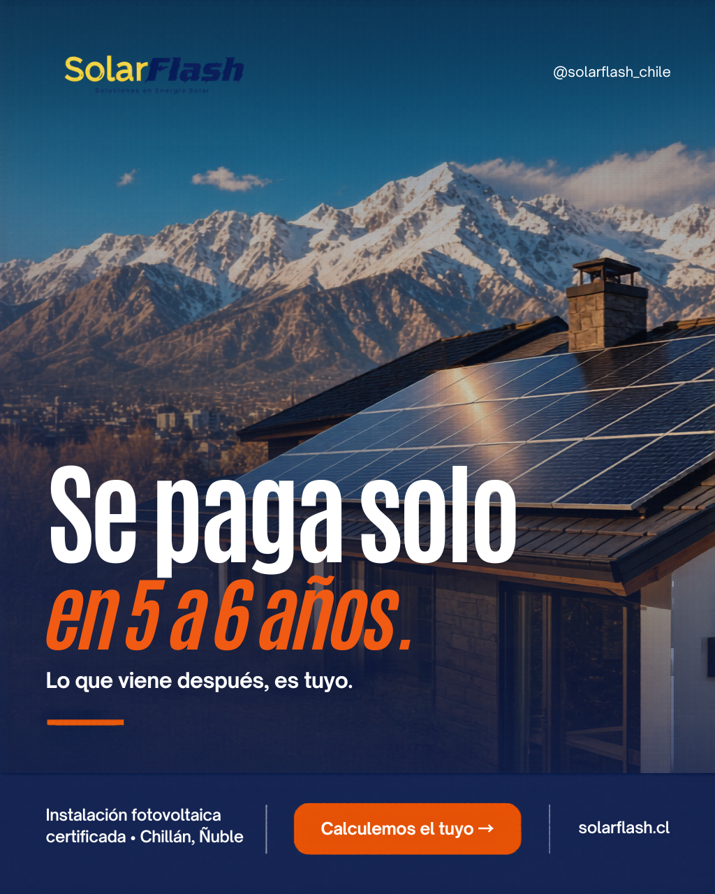 Se paga solo en 5 a 6 años