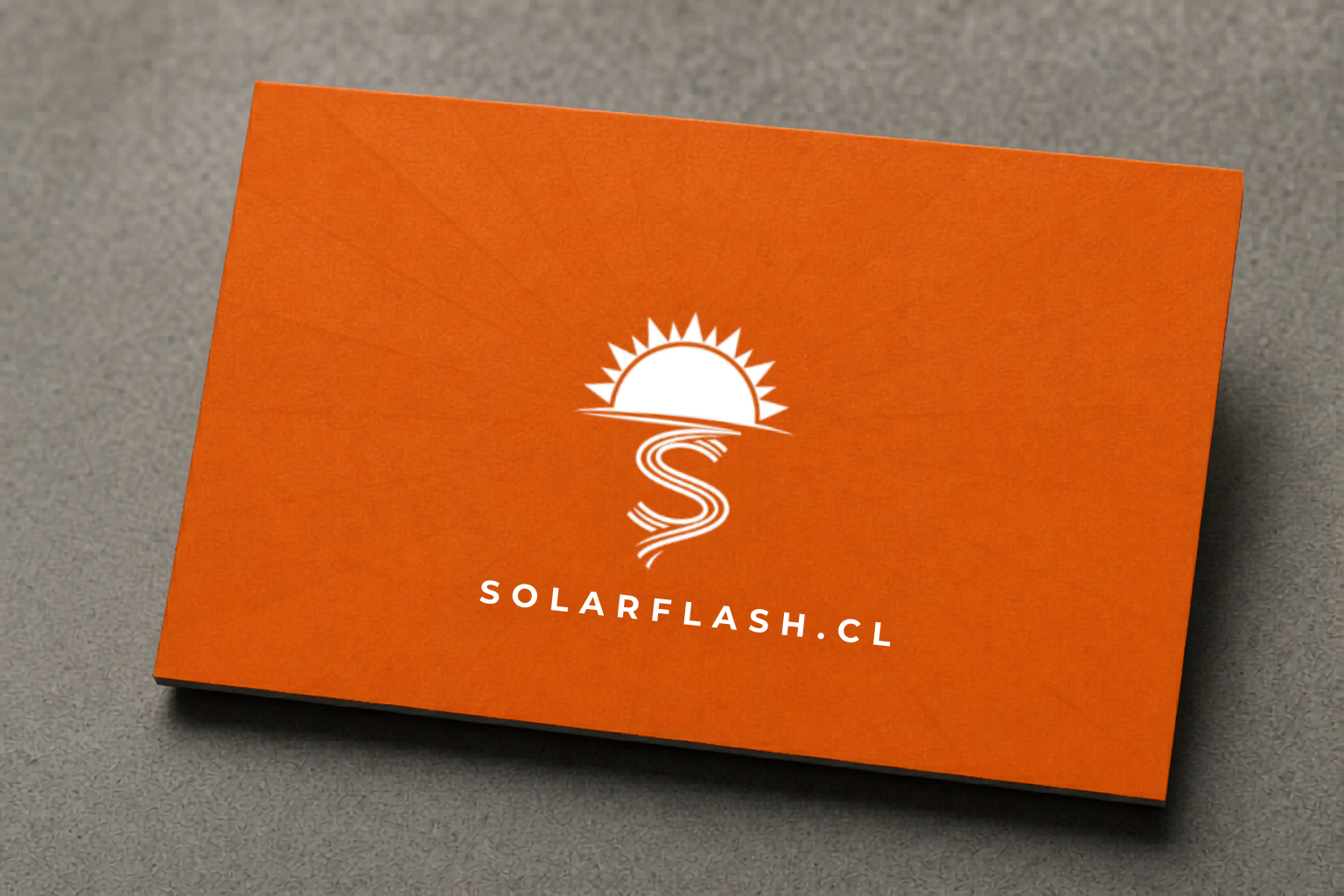 Tarjeta de presentación SolarFlash — Vista posterior